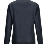 Killtec Women's Microfleece 1/4 Zip Shirt 2022 - A dark grey zip-up shirt with a quarter-length zipper and two pockets on either side.