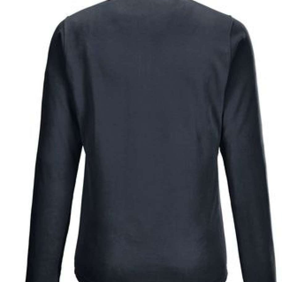 Killtec Women's Microfleece 1/4 Zip Shirt 2022 - A dark grey zip-up shirt with a quarter-length zipper and two pockets on either side.