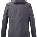 Killtec Ladies Savognin Insulated Solid Jacket 2022 - A solid-colored, insulated jacket with a hood and zippered pockets.