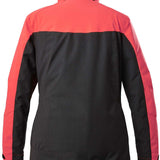 Killtec Women's KSW 144 Insulated Color Block Jacket 2022-2023 - A black jacket with a pink color block design on the shoulders and upper back.