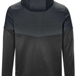 Killtec Powerstretch Jacket 2022 - A dark grey jacket with a hood, featuring a subtle pattern of diagonal stripes on the chest and sleeves.