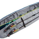 Kulkea Kantaja Ski Bag 2022-2023 - A large, gray ski bag with a zippered opening and black handles on top.