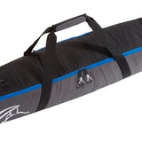 Kulkea Kantaja Ski Bag 2022-2023 - Black ski bag with white logo on front and blue accents.