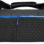 Kulkea Kantaja Ski Bag 2024 - Black ski bag with blue zipper and white logo on front.