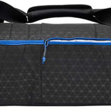 Kulkea Kantaja Ski Bag 2024 - Black ski bag with blue zipper and white logo on front.