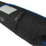 Kulkea Kantaja Ski Bag 2024 - Black ski bag with blue trim and white logo on front.