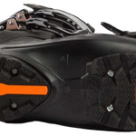 Lange Women's Shadow 85 LV Ski Boots 2024 - Black ski boots with silver buckles and straps.