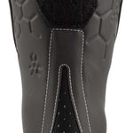 Lange Women's Shadow 85 MV Ski Boots 2024 - Black ski boots with white accents and a textured pattern on the tongue.