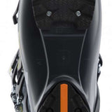 Lange RX 110 MV Ski Boot 2023 - Black ski boot with orange accents and silver screws on the sole.