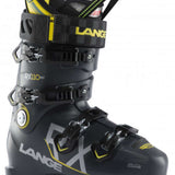 Lange RX 110 MV Ski Boot 2023 - Black ski boot with yellow accents and white lettering.