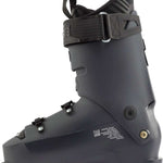 Lange Shadow 120 LV Ski Boots 2024 - Black ski boots with silver buckles and straps.