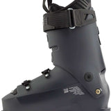 Lange Shadow 120 LV Ski Boots 2024 - Black ski boots with silver buckles and straps.