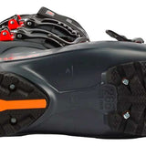 Lange Shadow 120 LV Ski Boots 2024 - Black ski boots with red accents and silver buckles.