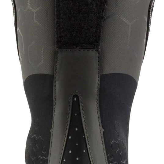 Lange Shadow 120 LV Ski Boots 2024 - Black ski boots with a textured pattern on the tongue and heel.