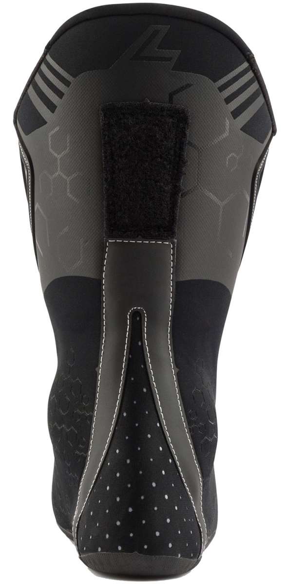 Lange Shadow 120 MV Ski Boots 2024 - Black ski boots with a textured pattern on the tongue and heel.