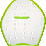 TYR Catalyst Stroke Training Paddles - White paddles with a textured grip on the handles and a smooth, flat surface for the blade.