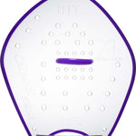 TYR Catalyst Stroke Training Paddles - White paddles with a textured grip on the handle and a flat, wide blade.