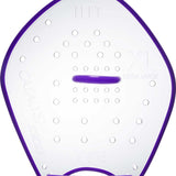 TYR Catalyst Stroke Training Paddles - White paddles with a textured grip on the handle and a flat, wide blade.