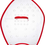 TYR Catalyst Stroke Training Paddles - White paddles with red trim and a red handle.