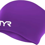 TYR Long Hair Wrinkle-Free Silicone Adult Swim Cap
