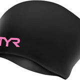 TYR Long Hair Wrinkle-Free Silicone Adult Swim Cap