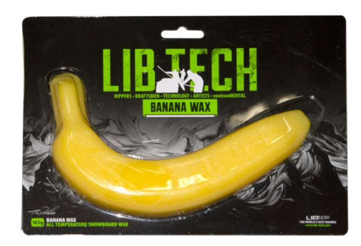 Lib Tech - Banana-shaped yellow wax with a smooth, glossy finish.