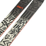 Line Blend Skis 2024 - Black skis with a white abstract pattern on top and sides.