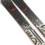 Line Blend Skis 2024 - Black skis with a gray pattern of lines and shapes.