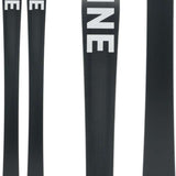 Line Women's Pandora 94 Skis 2024 - Black skis with white lettering on top.