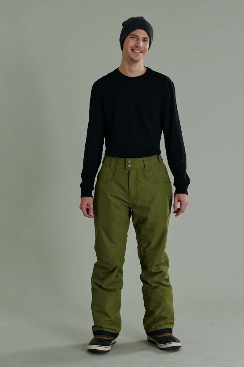 Liquid Express Insulated Pants - Black insulated pants with a zippered ankle pocket and adjustable cuffs.