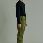 Liquid Express Insulated Pants - Dark green insulated pants with zippered pockets and adjustable cuffs.