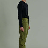 Liquid Express Insulated Pants - Dark green insulated pants with zippered pockets and adjustable cuffs.
