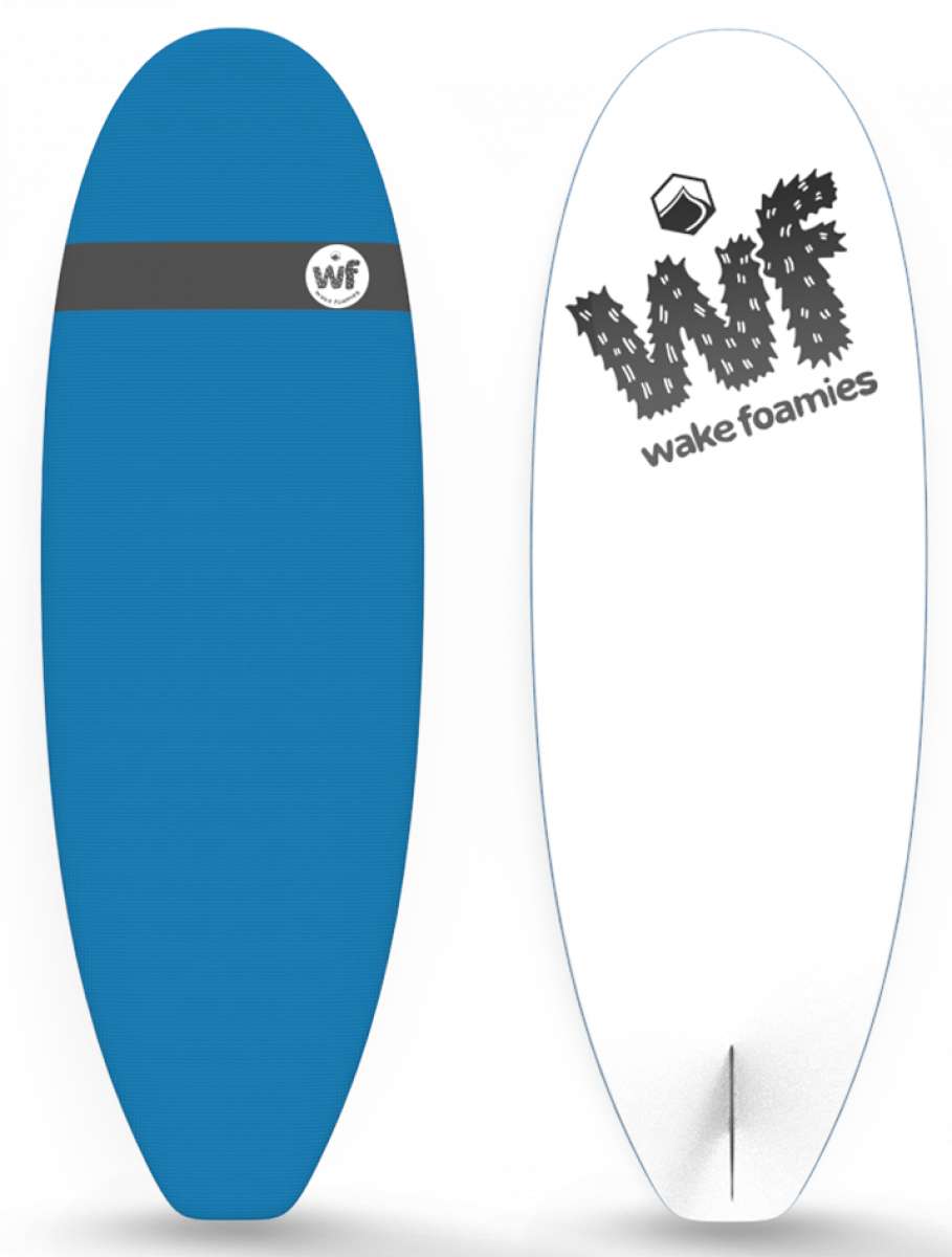 Liquid Force Wake Foamie Micro Mal 2023 - White foam board with a black strap and white logo on top.