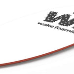 Liquid Force Wake Foamie Skimmer Wakesurf Board 2023 - White foam board with a black fin on top.