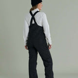 Liquid Ladies Celeste Insulated Bib 2022-2023 - Black bib with a white logo on the left leg and black straps.