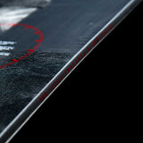 Endeavor Live Snowboard 2020 - Black snowboard with white logo on top left corner and red text along bottom edge.