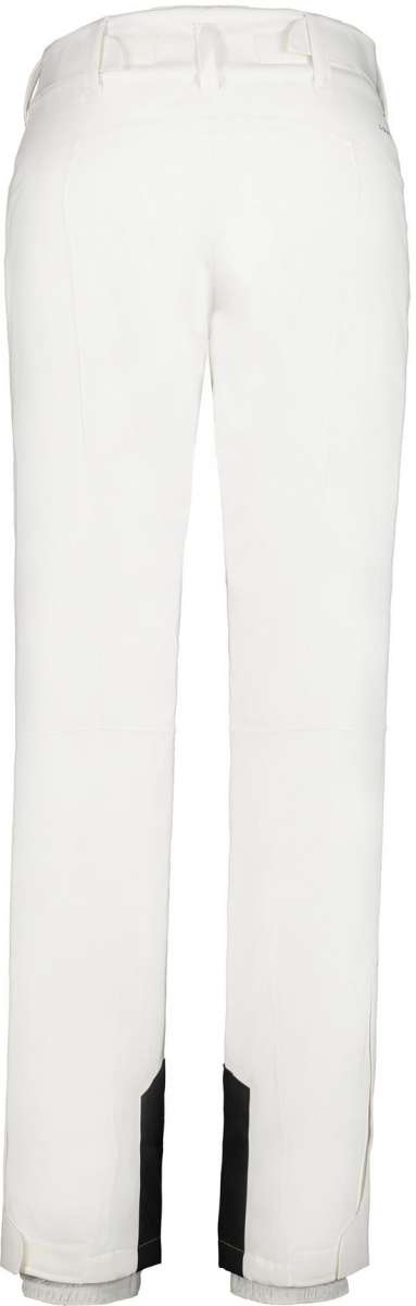 Luhta Ladies Jero Insulated Pant 2022-2023 - White insulated ski pants with a black logo on the left thigh and two zippered pockets at the waist.