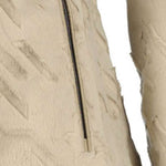 Luhta Ladies Luosu Full Zip Midlayer - A cream-colored mid-layer jacket with a zipper down the front and two zippered pockets on either side.