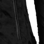 Luhta Ladies Luosu Full Zip Midlayer 2022-2023 - A black midlayer jacket with a full zip and two side pockets, featuring a subtle logo on the left chest.