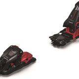 Marker Duke PT 13 - Black bindings with red accents, featuring a black plastic boot and metal hardware.