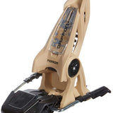 Marker Griffon 13 ID Ski Bindings 2024 - Tan bindings with a camouflage pattern on the window and black plastic components.