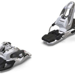 Marker Squire 10 Ski Bindings 2024 - White bindings with black straps and a silver metal bracket.