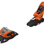 Marker Squire 11 Ski Bindings 2023 - Black bindings with silver screws and a white logo on top.