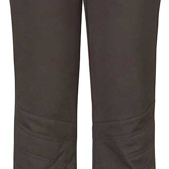 Killtec Junior Girl's Maura Softshell Pants 2019-2020 - Dark-colored softshell pants with a zippered pocket on the back and a pink zipper pull.