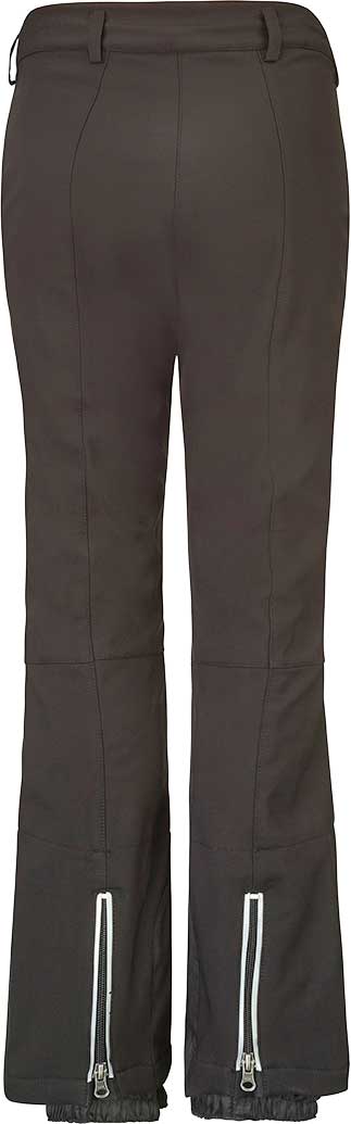 Killtec Junior Girl's Maura Softshell Pants 2019-2020 - Dark-colored softshell pants with a subtle pattern and elastic cuffs at the ankles.