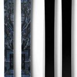 Moment Commander 92 Ti Skis 2024 - Black skis with blue logo and white lettering on top sheet.
