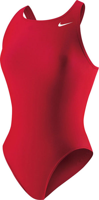 Nike Swim Ladies' Poly Core Solid Fast Back Tank One-Piece Swimsuit