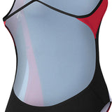 Nike Swim Ladies' - Poly Color Surge Cut-Out Tank One-Piece Swimsuit is a one-piece swimsuit with cut-outs on the sides, featuring a tank-style top and a solid color design.