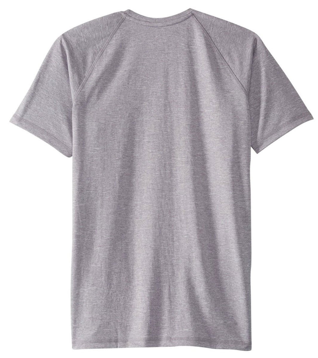 Nike Swim Men's Hydroguard Heather Short Sleeve T-Shirt - A heather gray short-sleeve t-shirt with a crew neck and straight hem.
