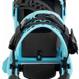 Nidecker Supermatic Snowboard Binding - A black snowboard binding with a white logo on top of the strap and a silver buckle.